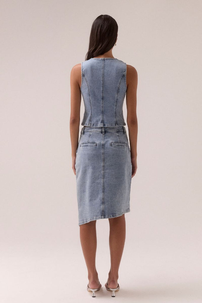 ETCH DENIM SKIRT