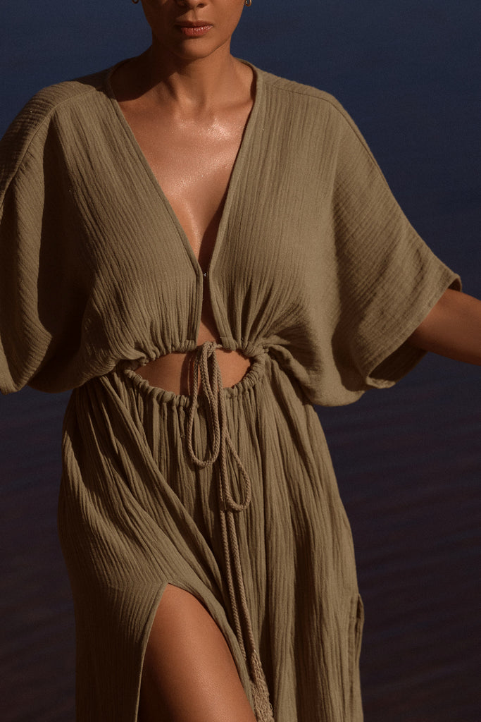 GIO MAX DRESS - GREEN