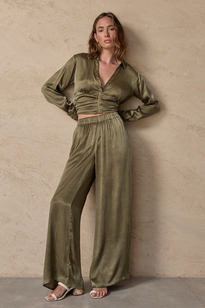 PROMISE PANT - OLIVE BRUNCH
