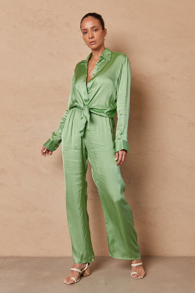 AMELIE SHIRT - GREEN MATCHA