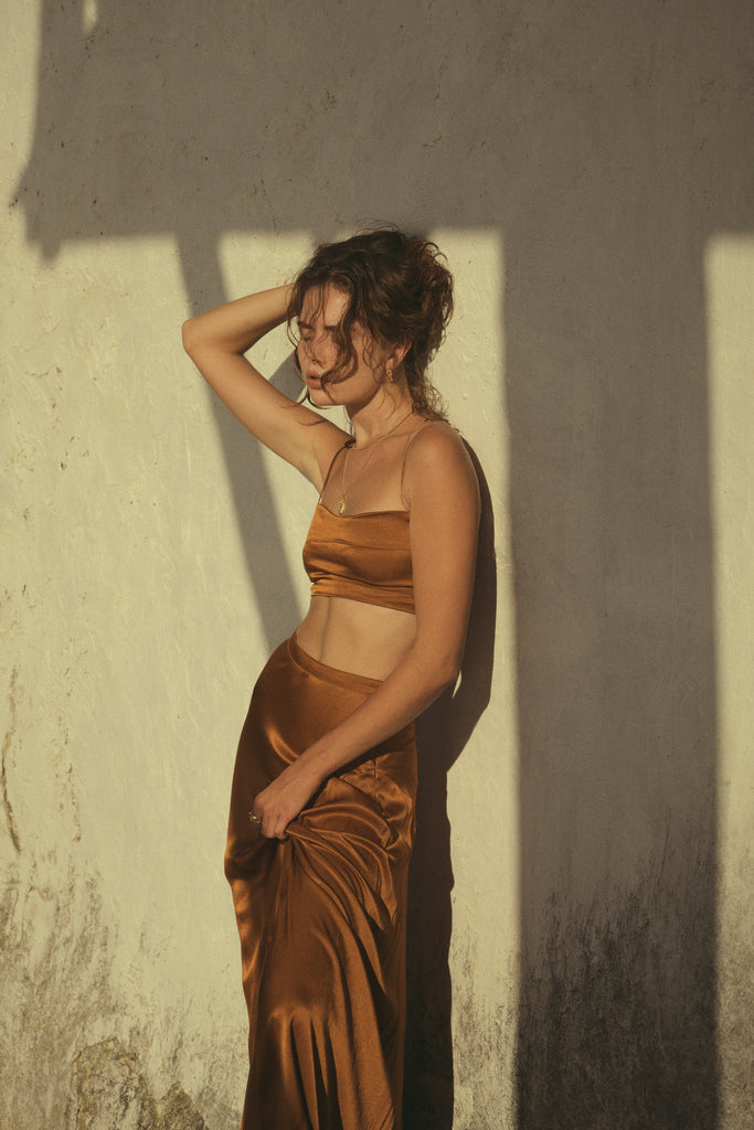IRIANNA SKIRT - TOFFEE