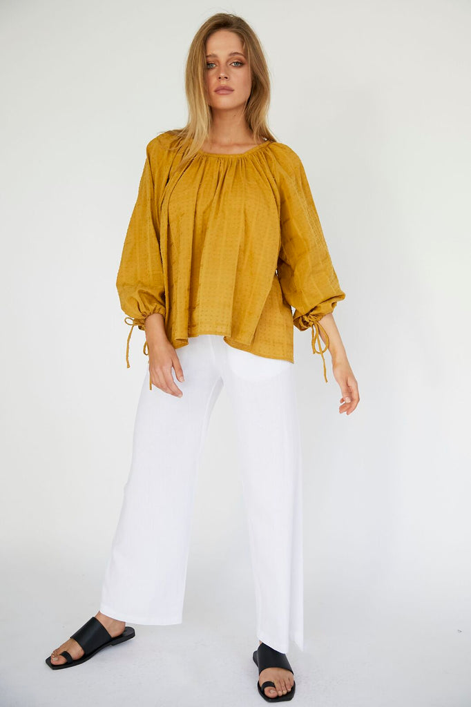 DAPHINE BLOUSE - OCHRE