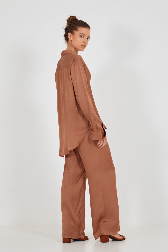 AMELIE  SHIRT - HAZELNUT