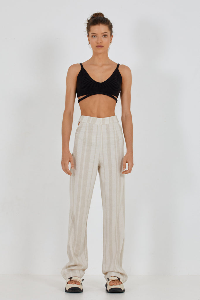 DION KNIT TOP - BLACK