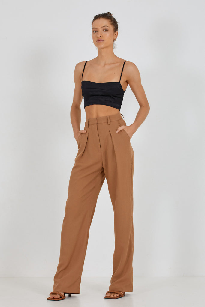 CHARLOTTE PANT - WALNUT