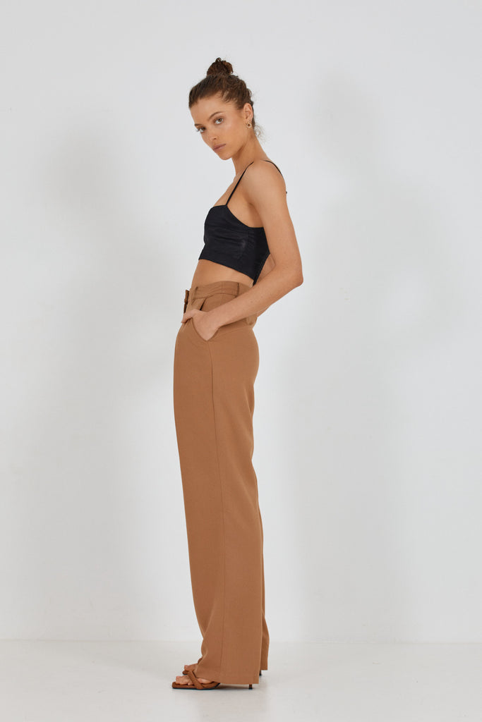 CHARLOTTE PANT - WALNUT