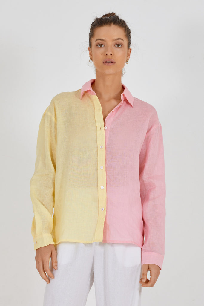 MALLOW DUO SHIRT - CANDY FLOSS & YELLOW SUNLIGHT