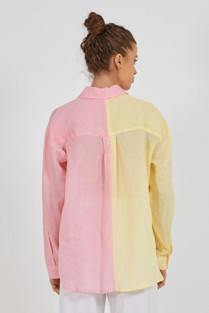 MALLOW DUO SHIRT - CANDY FLOSS & YELLOW SUNLIGHT