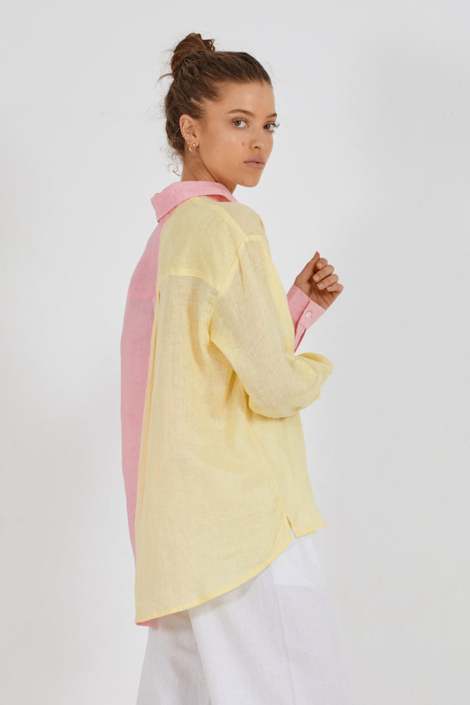 MALLOW DUO SHIRT - CANDY FLOSS & YELLOW SUNLIGHT