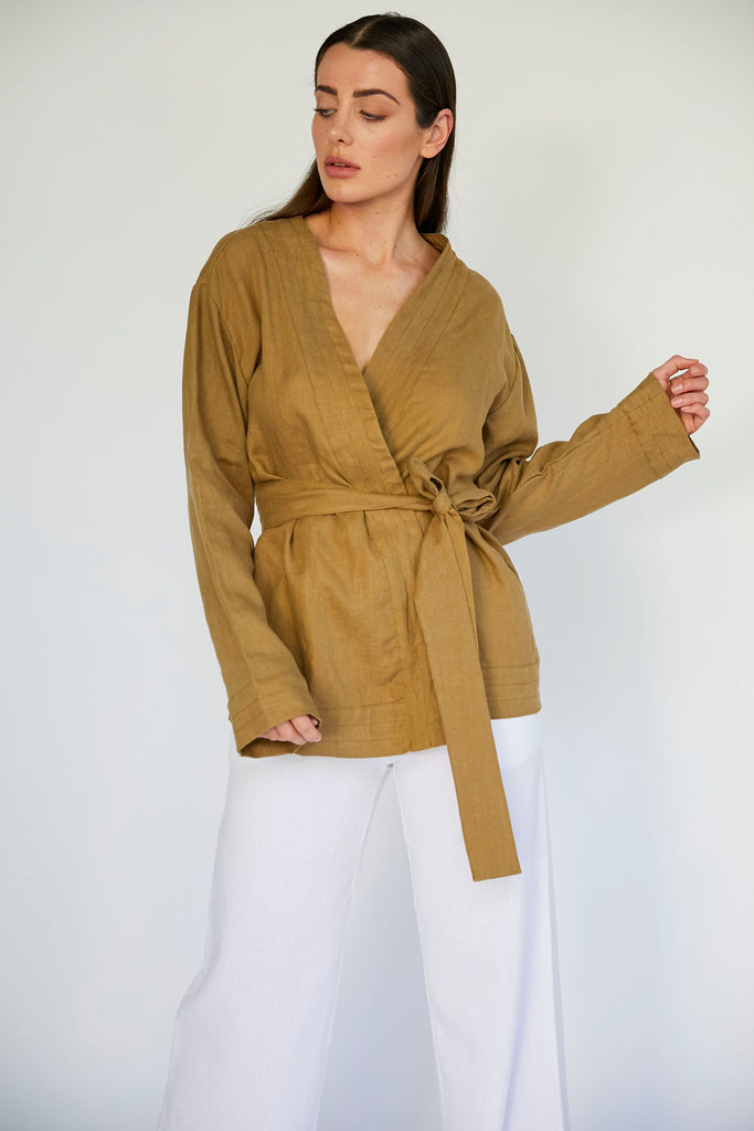 HARPER JACKET - TAUPE