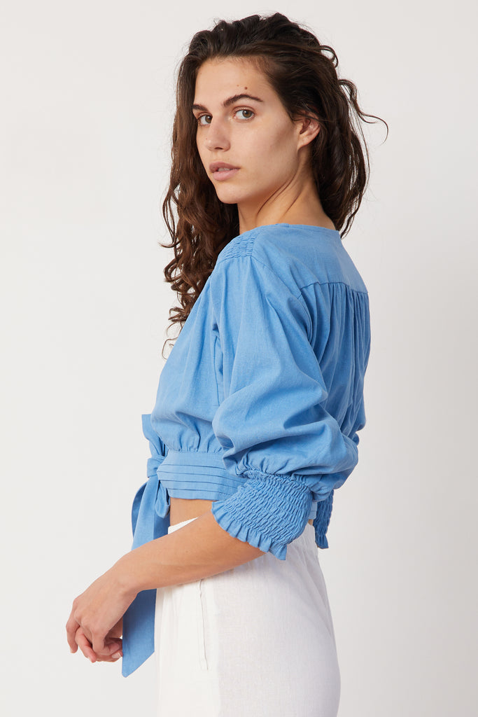 PARIS TOP - BLUE PARISIAN