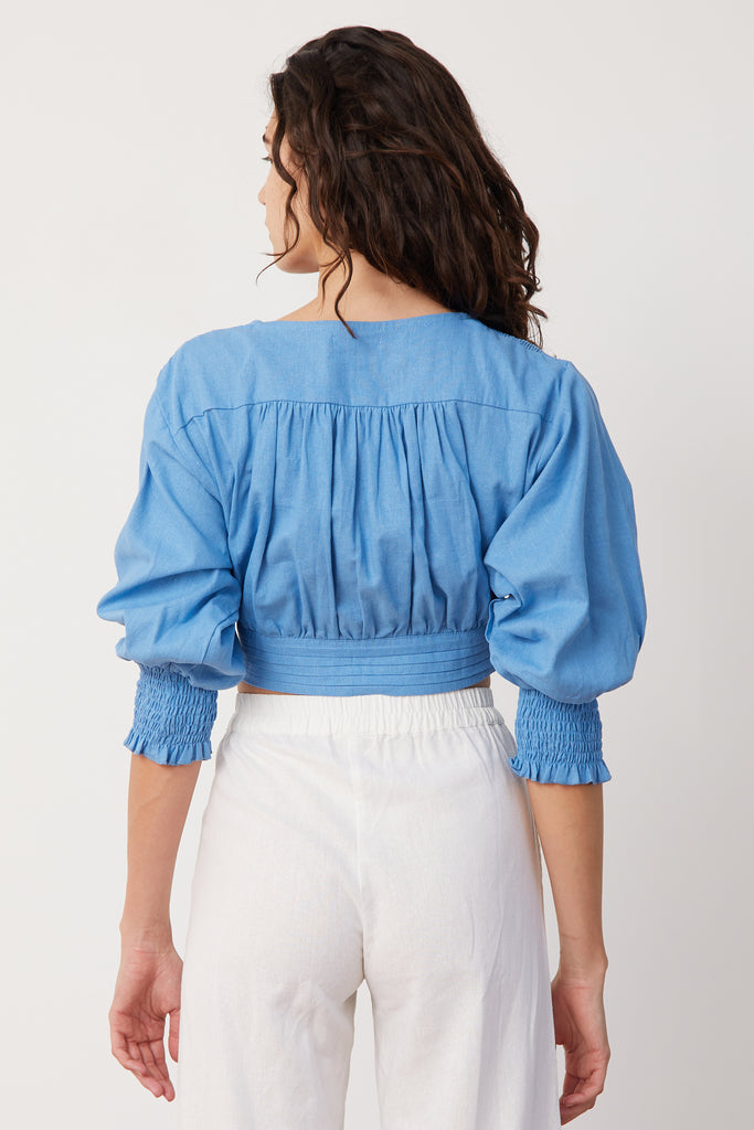 PARIS TOP - BLUE PARISIAN