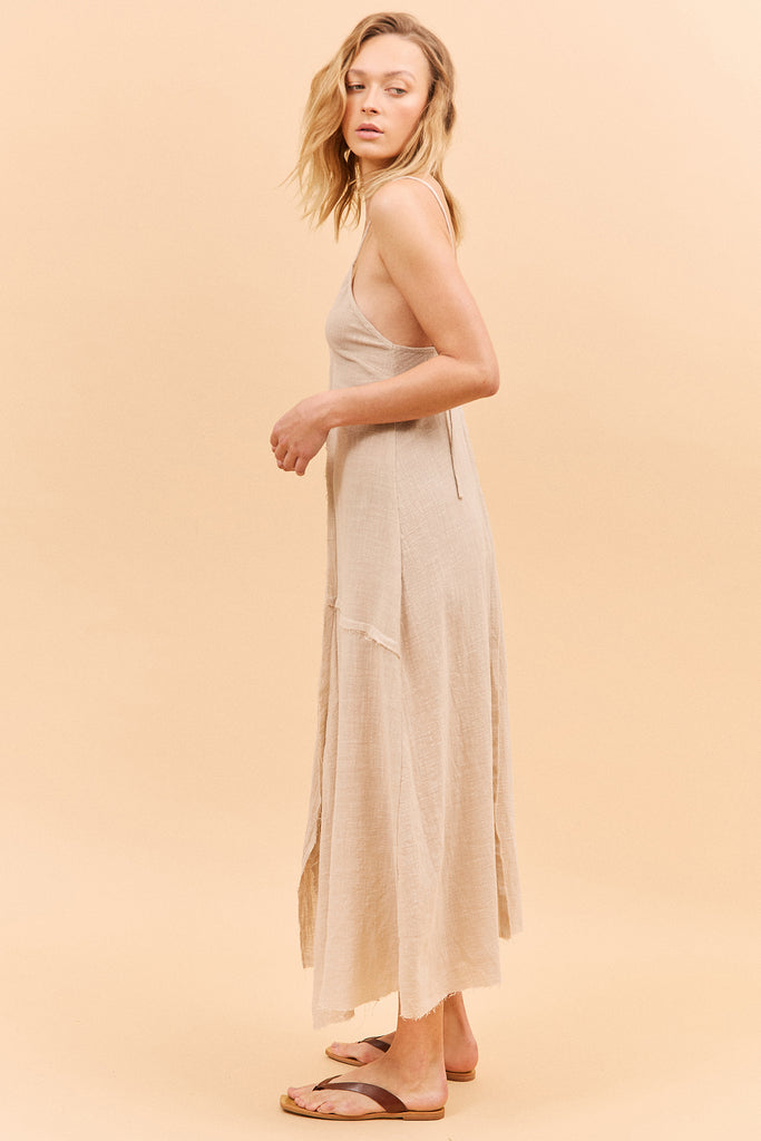 JASMINE DRESS - ALMOND