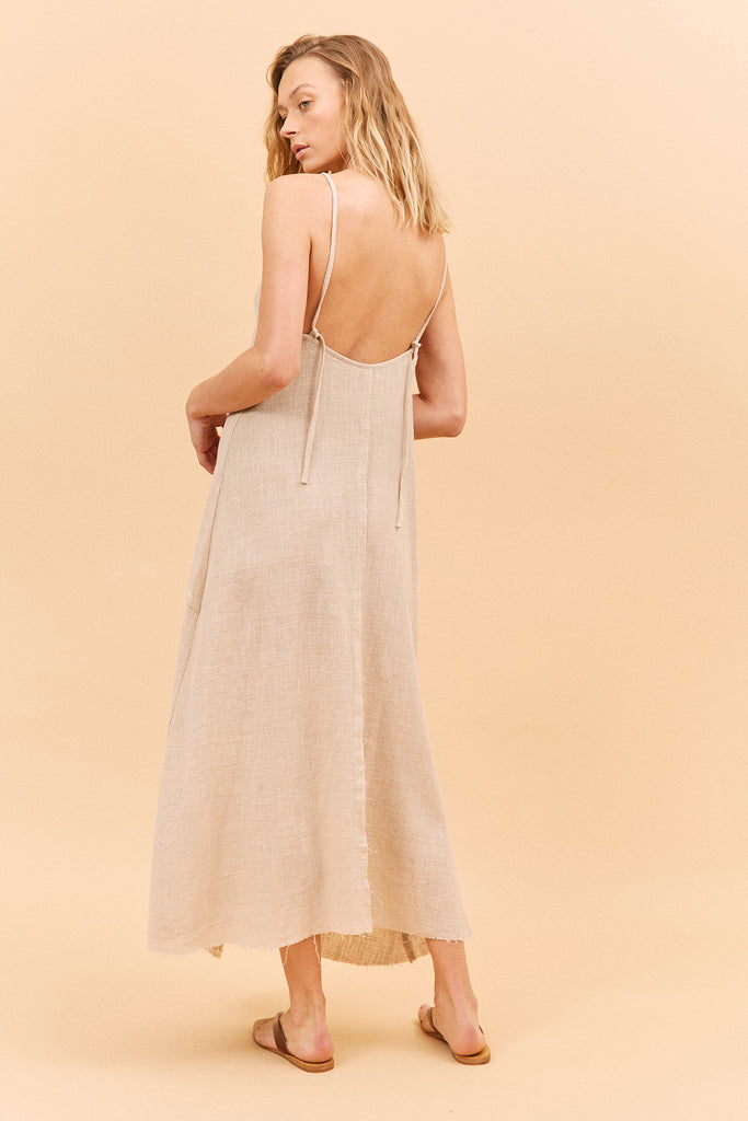 JASMINE DRESS - ALMOND