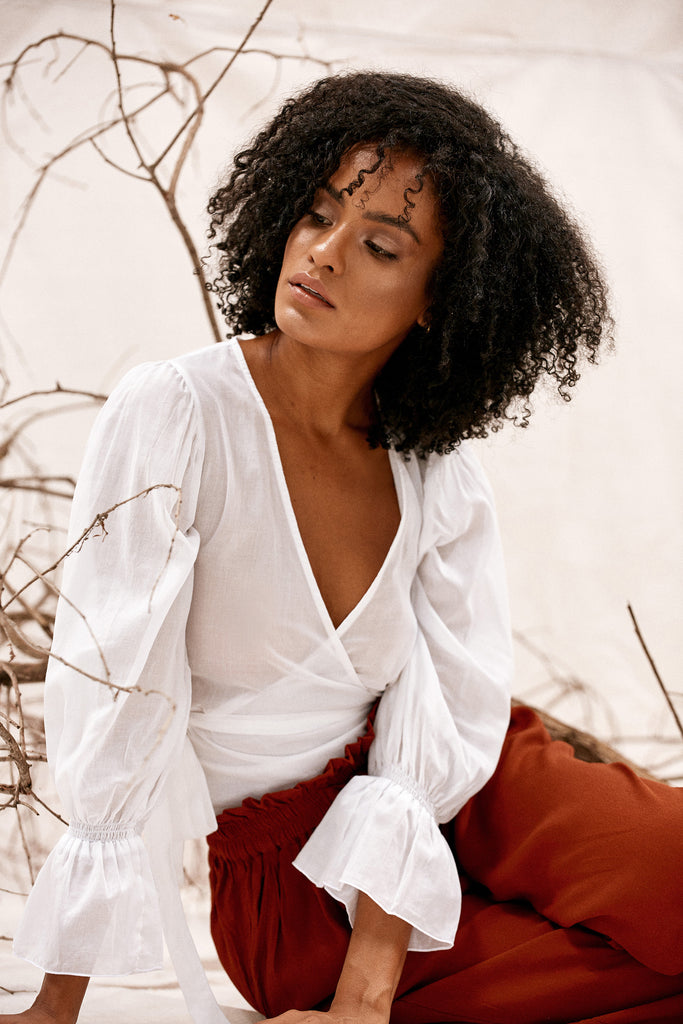 CHANTERELLE TOP - WHITE
