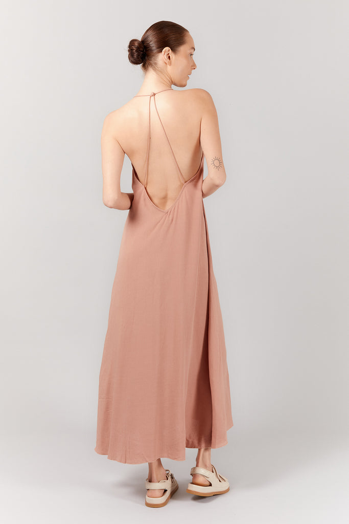 SUNSEEKER DRESS - DUSTY PINK