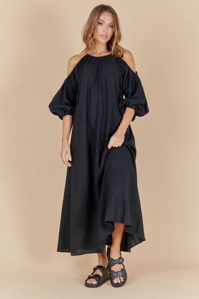 CONCEPT MAX DRESS - BLACK