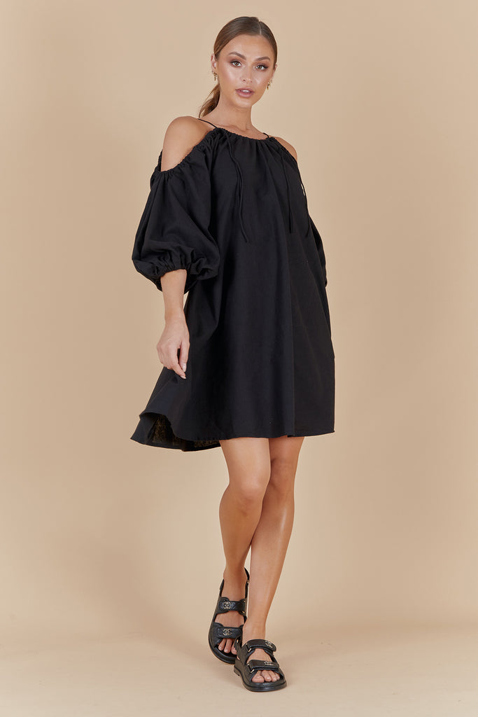 CONCEPT SHORT DRESS - BLACK