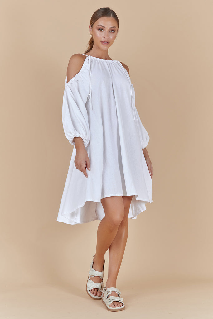 CONCEPT SHORT DRESS - WHITE