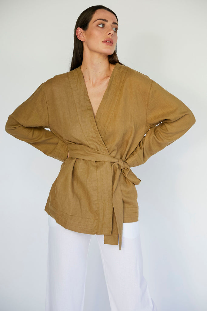 HARPER JACKET - TAUPE