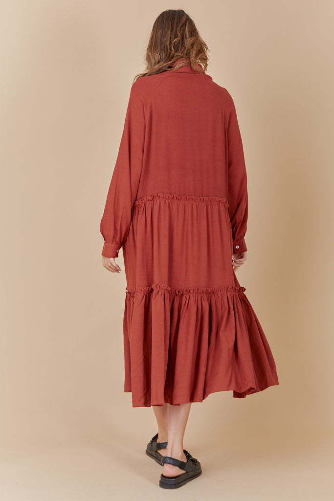 ISADORE DRESS - TANGERINE