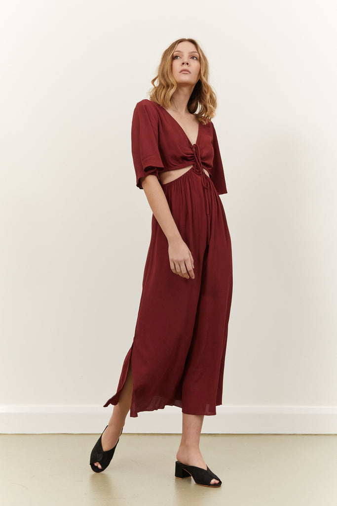GABRIELLA DRESS - RED RUBY