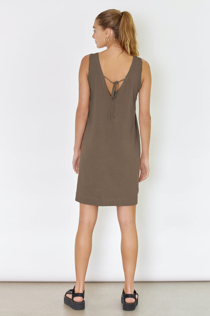 DRIFTER DRESS - DARK ALMOND