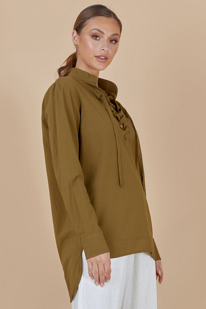 ZEPHYR SHIRT - OLIVE GREEN