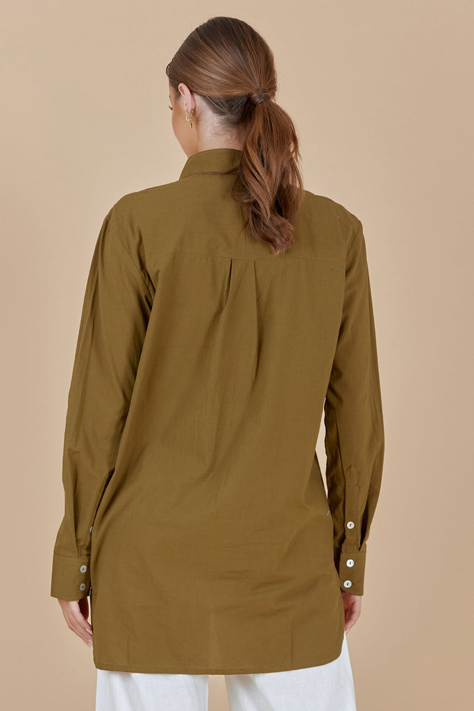 ZEPHYR SHIRT - OLIVE GREEN