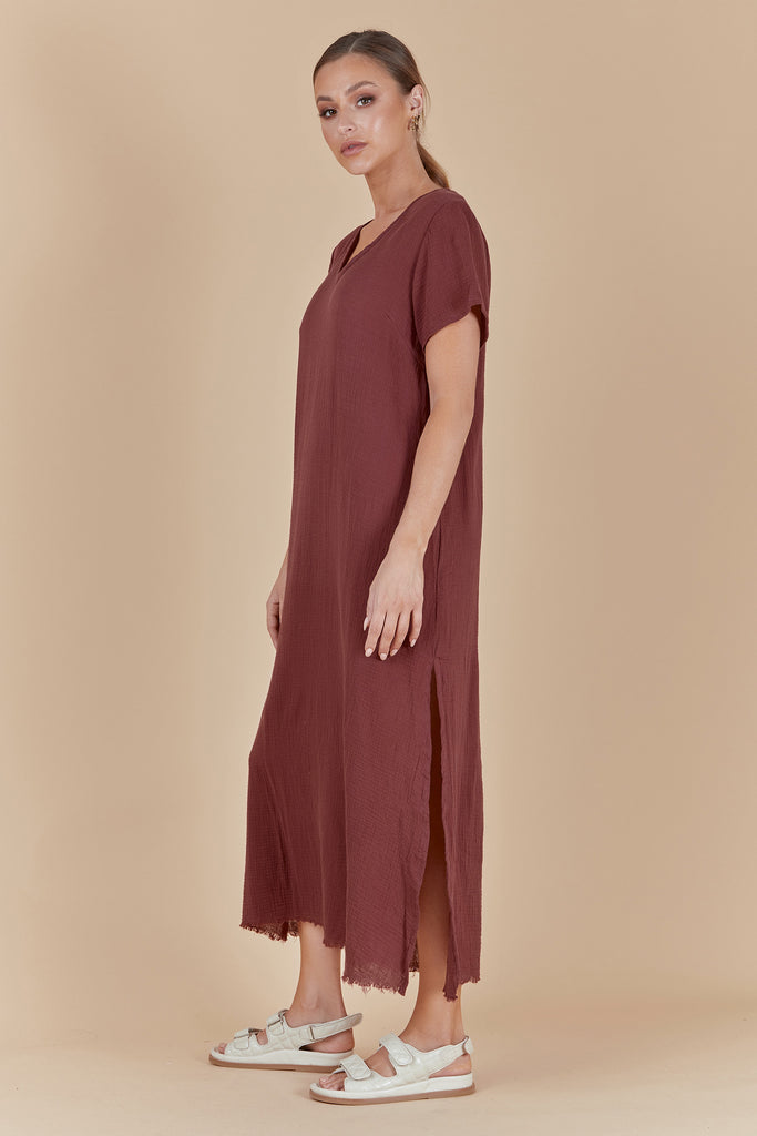 WILDFLOWER DRESS - RED BERRY