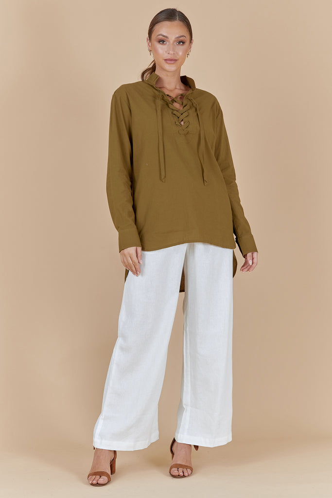 ZEPHYR SHIRT - OLIVE GREEN
