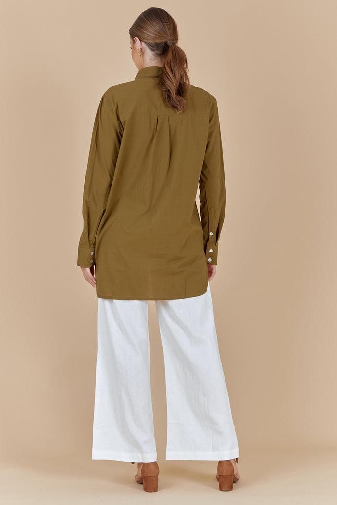 ZEPHYR SHIRT - OLIVE GREEN