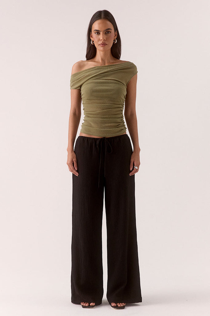 ZEYA TOP - SOFT KHAKI