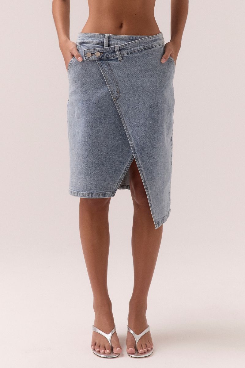 ETCH DENIM SKIRT