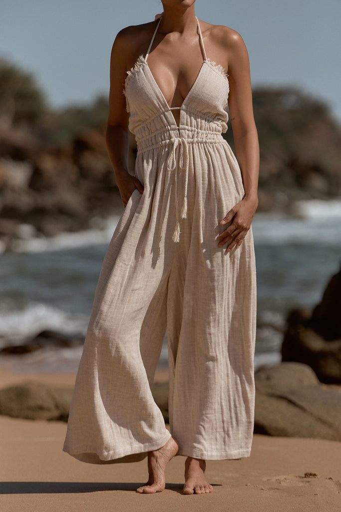 RUMI JUMPSUIT - NATURAL