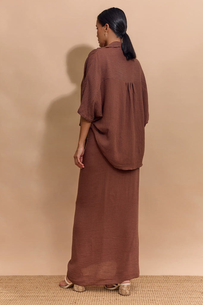 SANCIA SKIRT/SARONG - CHOCOLATE