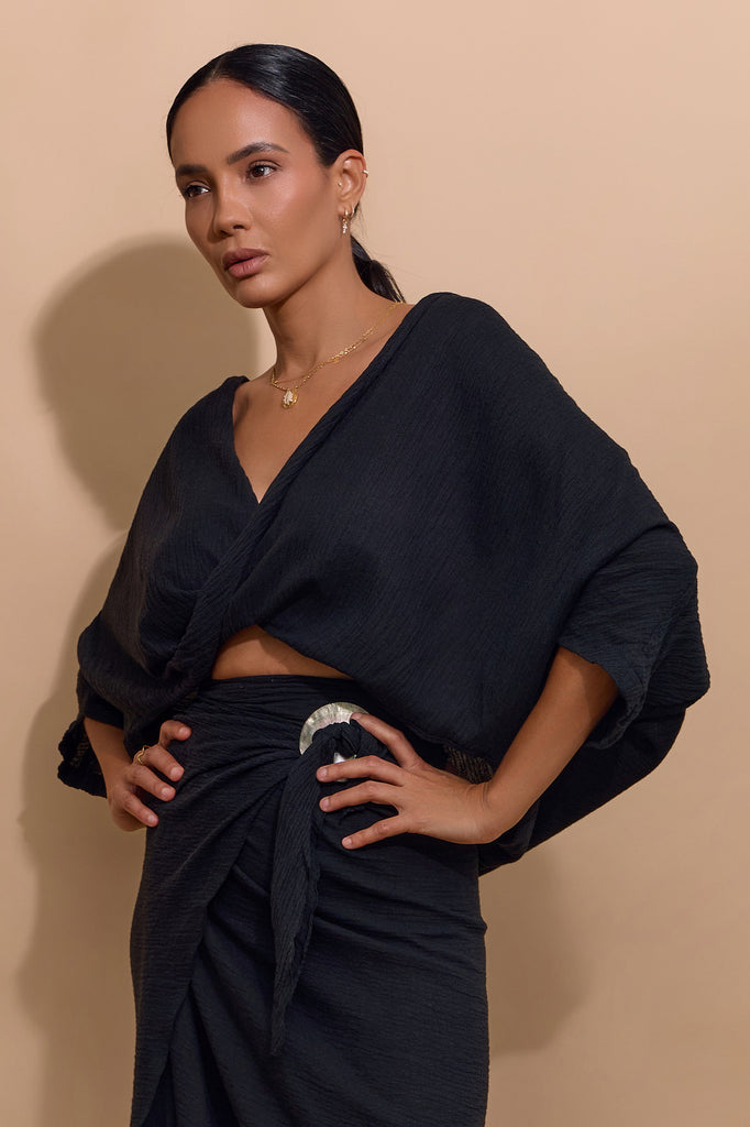 SANCIA BLOUSE - BLACK