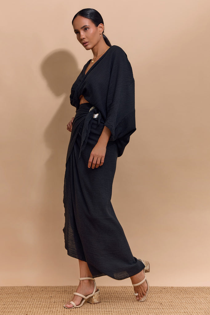 SANCIA SKIRT/SARONG - BLACK