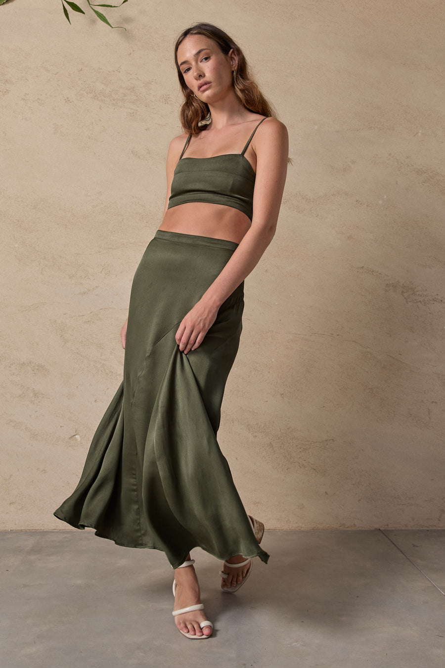 IRIANNA CROP TOP - RIFLE GREEN