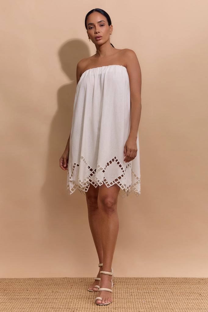 MAEVE DRESS/SKIRT - WHITE