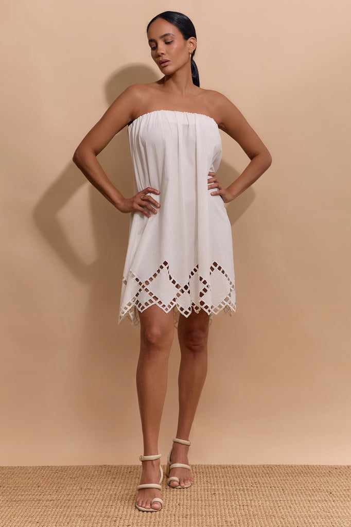 MAEVE DRESS/SKIRT - WHITE