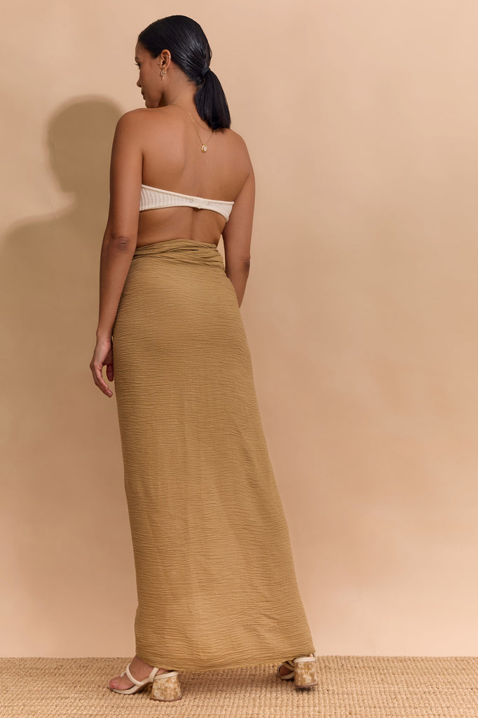 SANCIA SKIRT/SARONG - GOLD MUSTARD