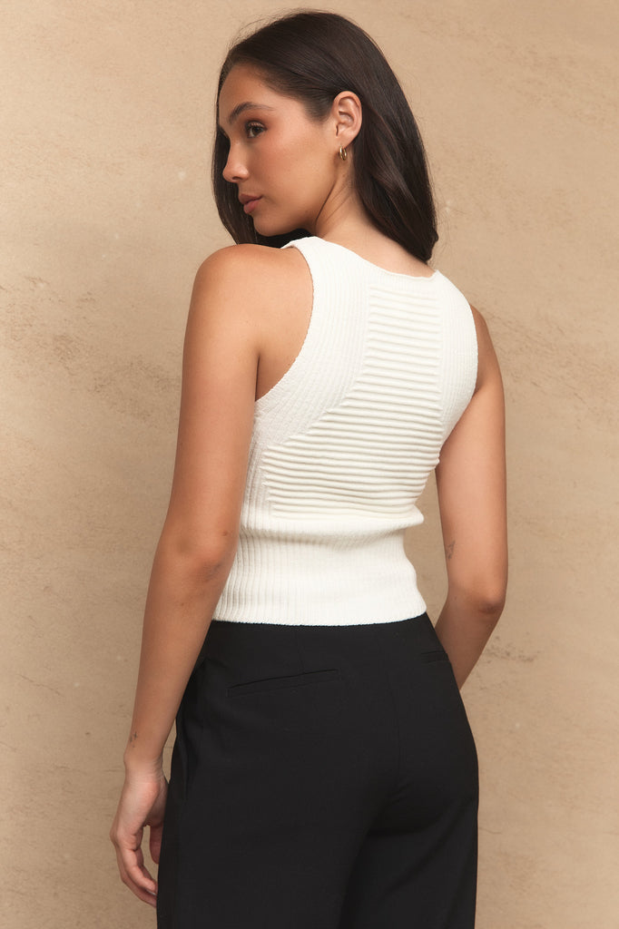 ROVE KNIT TOP - BONE