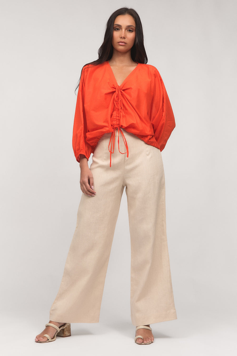 FREYA BLOUSE - CORAL