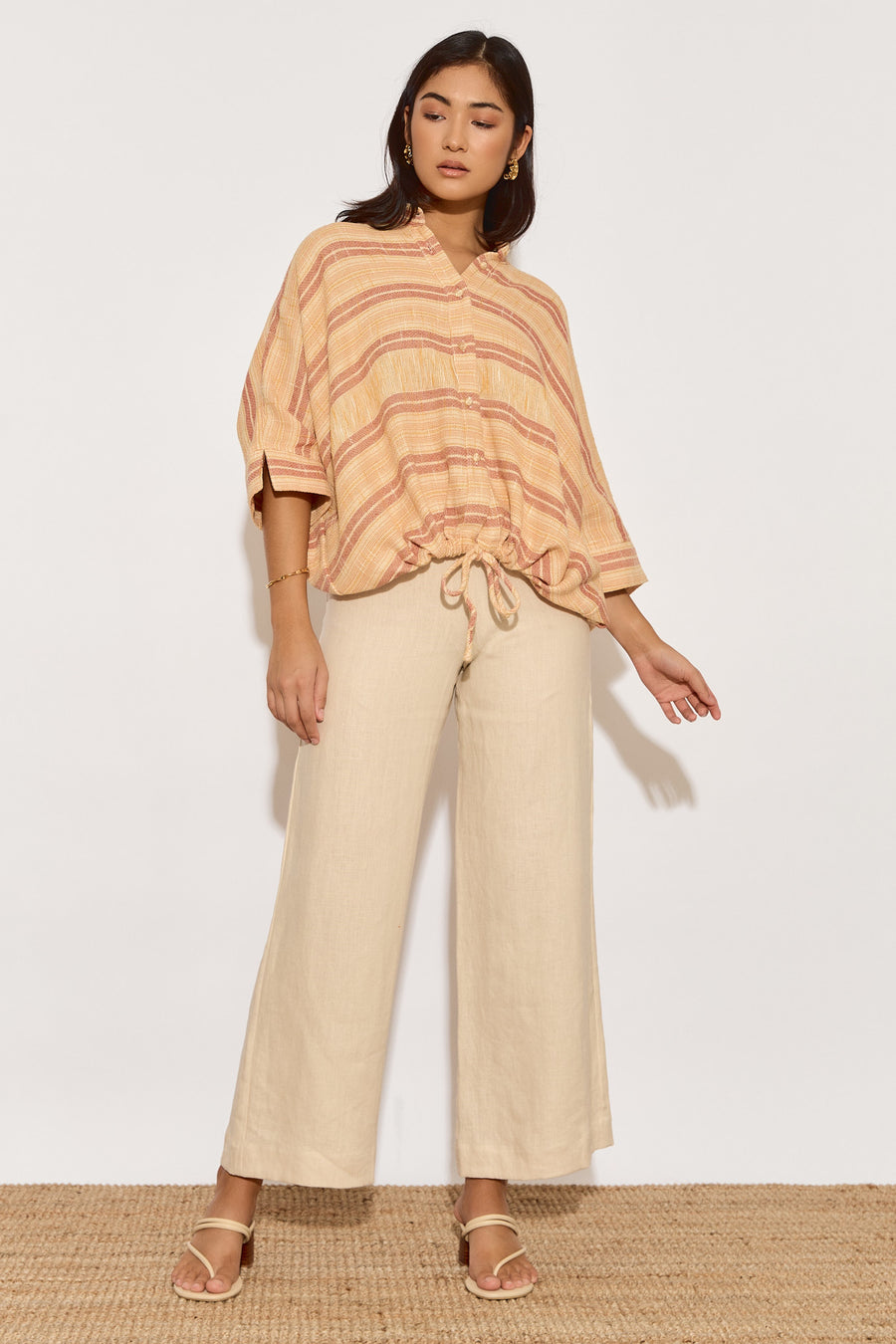 ELKA LINEN PANT - BUTTER