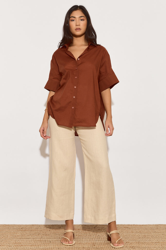 LOIS SHIRT - RED CLAY