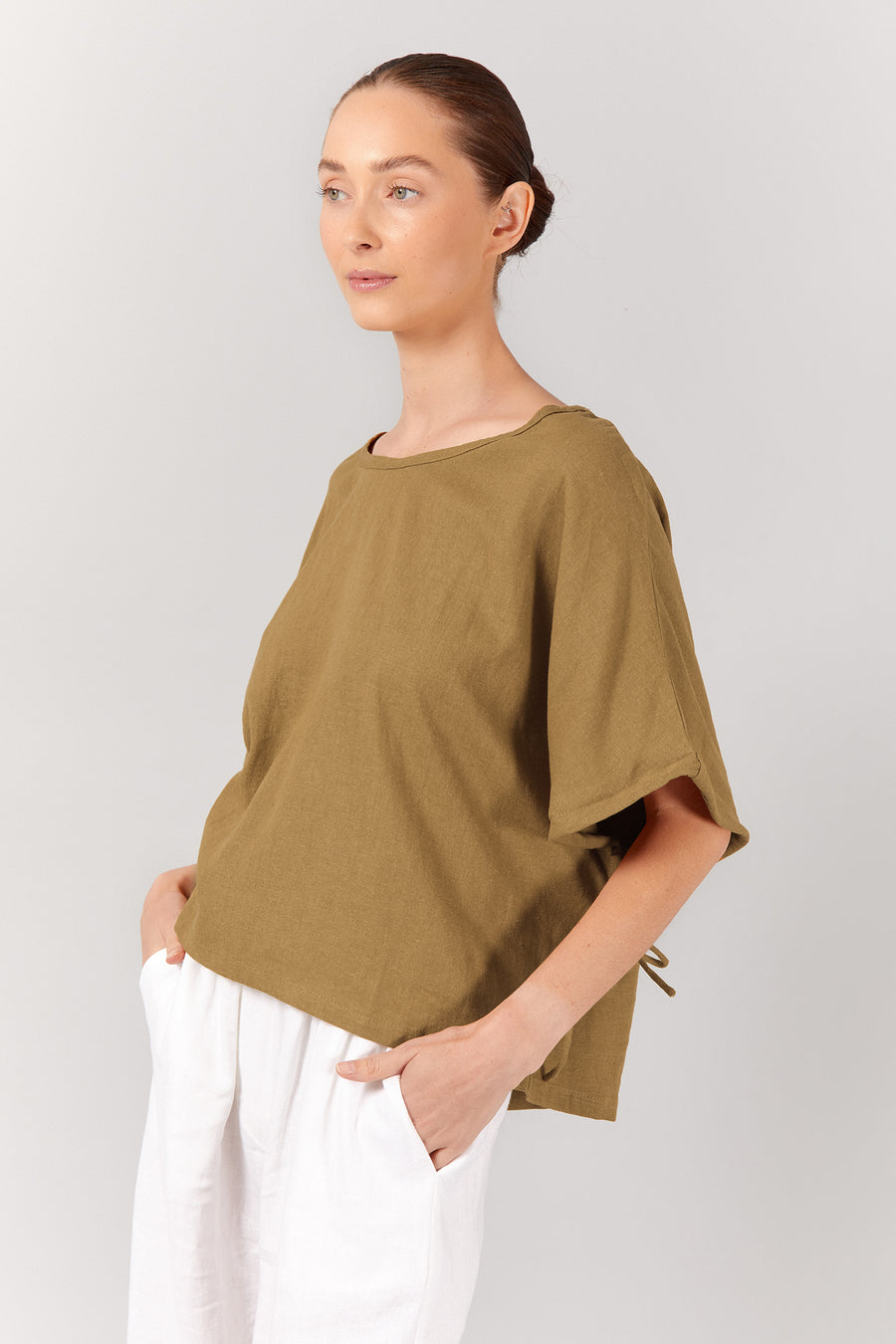 HELEN TOP - TAUPE
