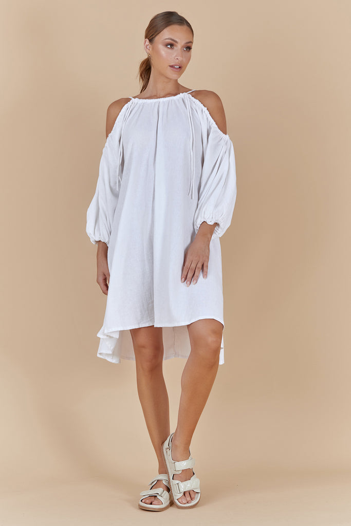 CONCEPT SHORT DRESS - WHITE