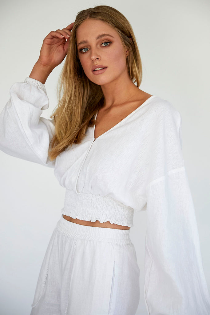 ABBY TOP - OFF WHITE