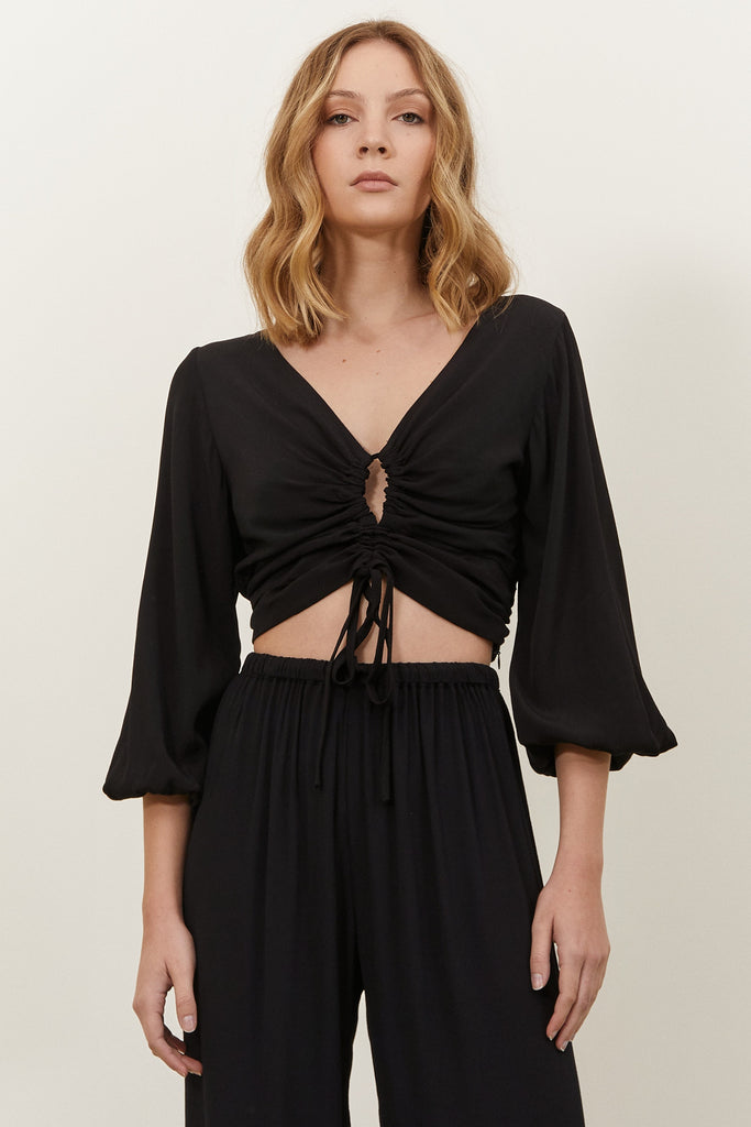 LUCY TOP - BLACK